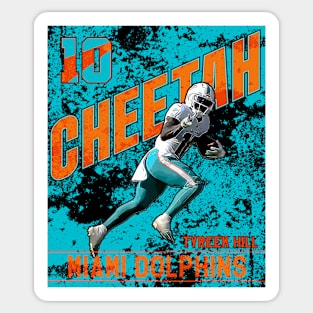 Tyreek hill || miami dolphins | Cheetah | 10 Sticker